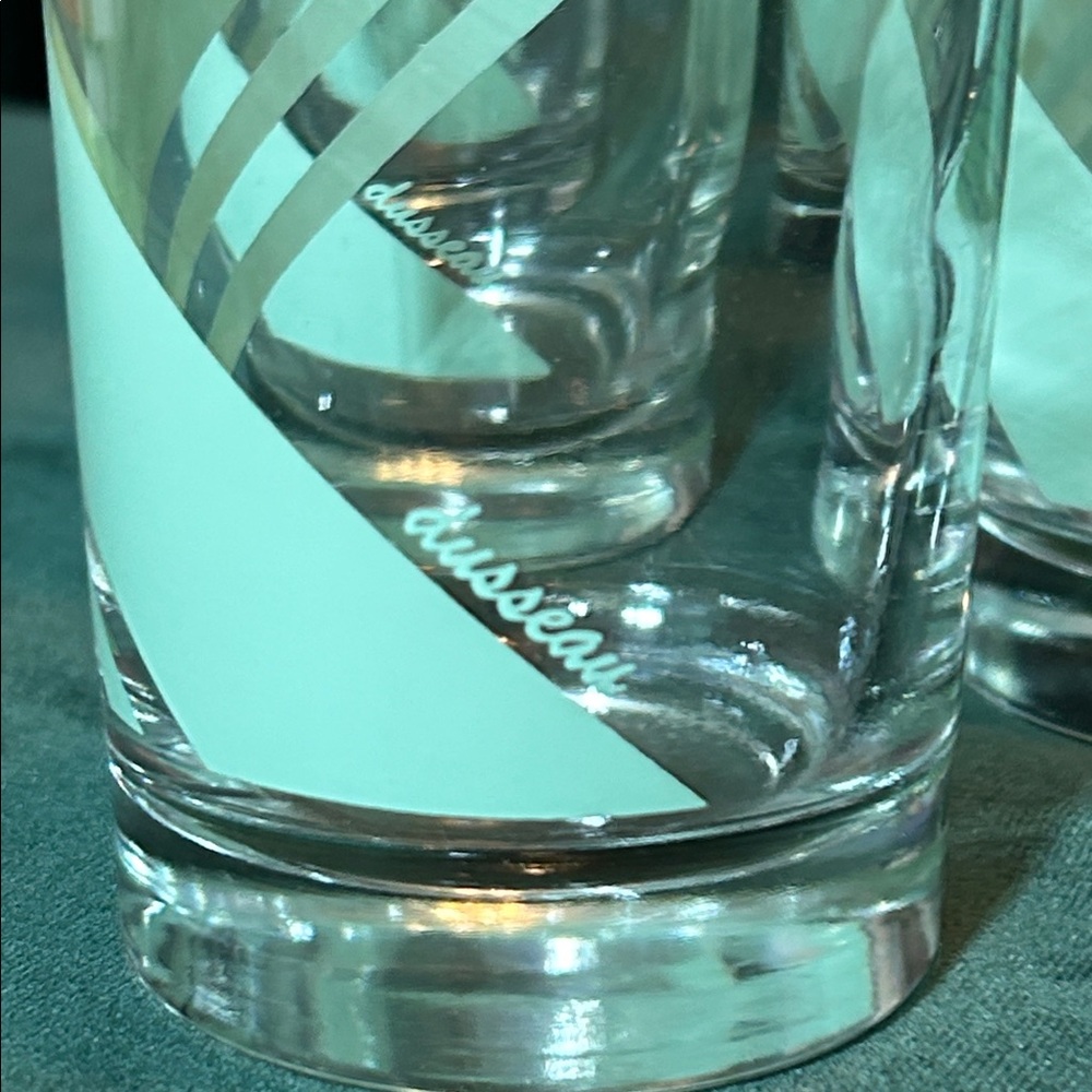 Dusseau Vintage Drinking Glasses Mint Green set of 6 - Picture 3 of 5